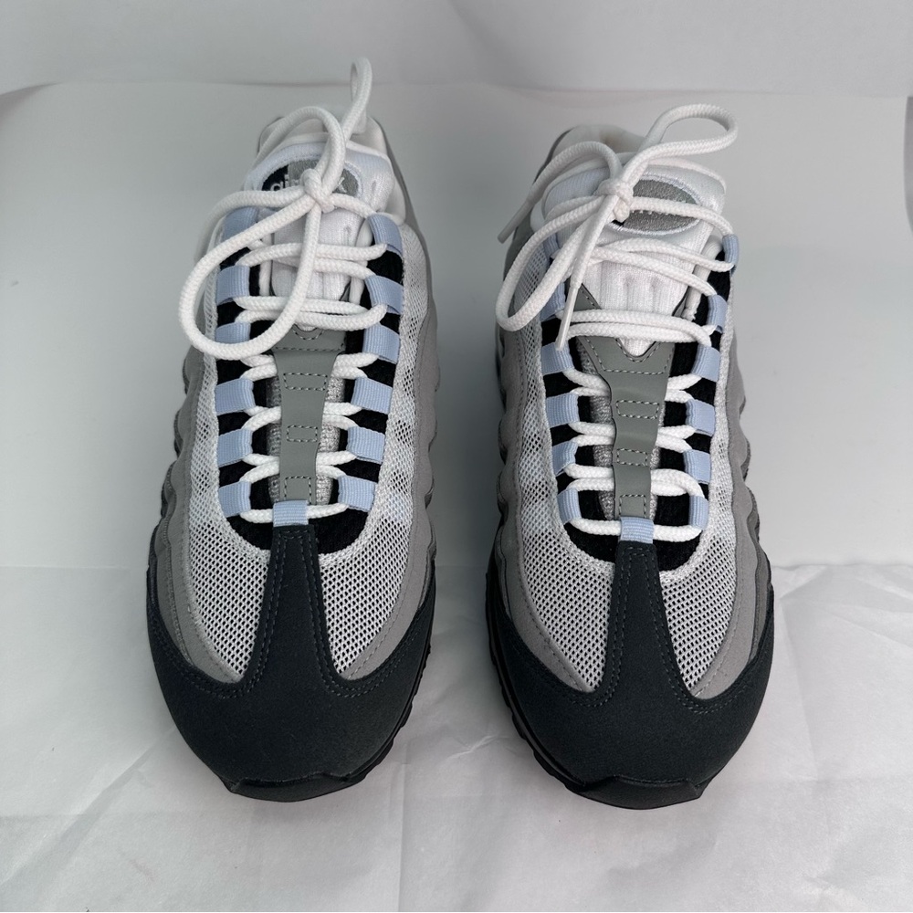 Nike Air Max 95 Big Bubble in Black, Blue Tint, White, & Medium Grey sneaker - Picture 5 of 8